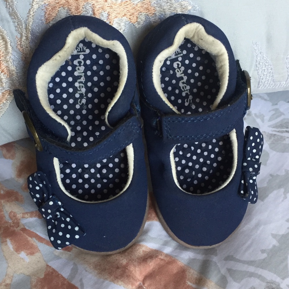 💙 Blue & White Carters Walking Shoes 💙